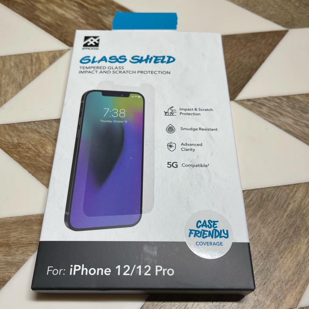 GlassShield for iPhone12/12Pro NWOT